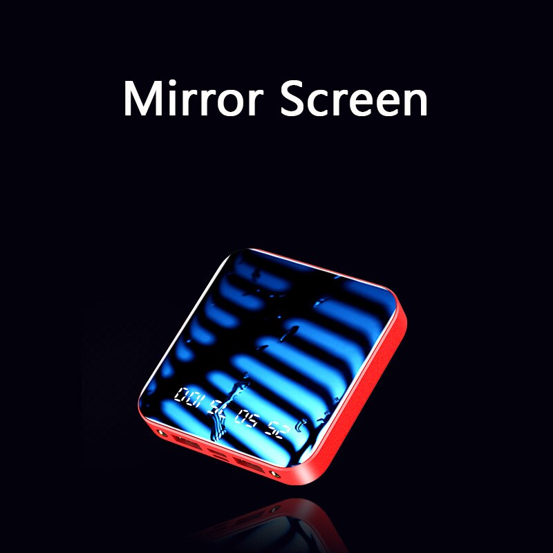 Powerbank 20000 mah, tragbares ladegerät mit licht, externer akku für mobiltelefone, powerbank 20000 mah für xiaomi iphone x