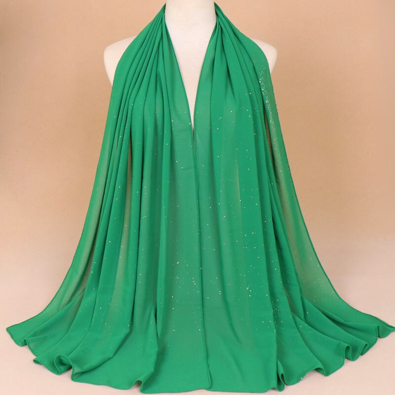women gold chiffon hijab scarf solid color muslim head shawls and wraps pashmina bandana female foulard ladies hijab stores: 15