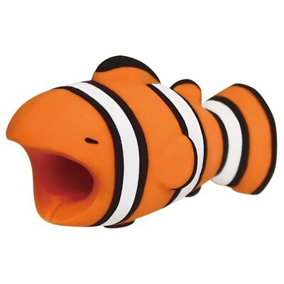 1pc Cute Animal Bite USB Cable Protector Desktop Organizer Kawaii Stationery Home Office Supplies Desk Accessories: I