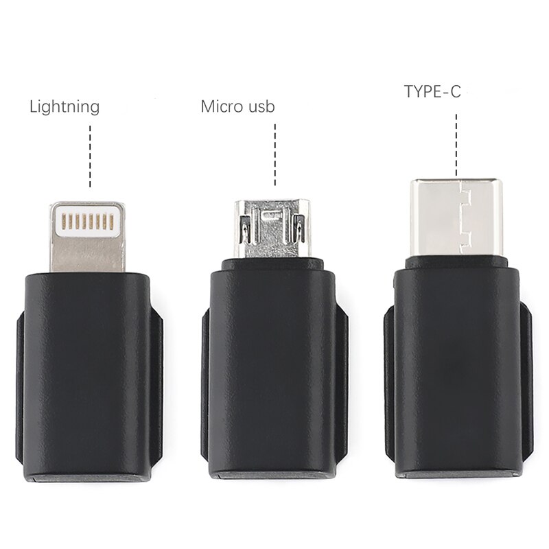 Android micro standard /reverse port universal adapter mobile phone USB connector for dji osmo pocket camera gimbal