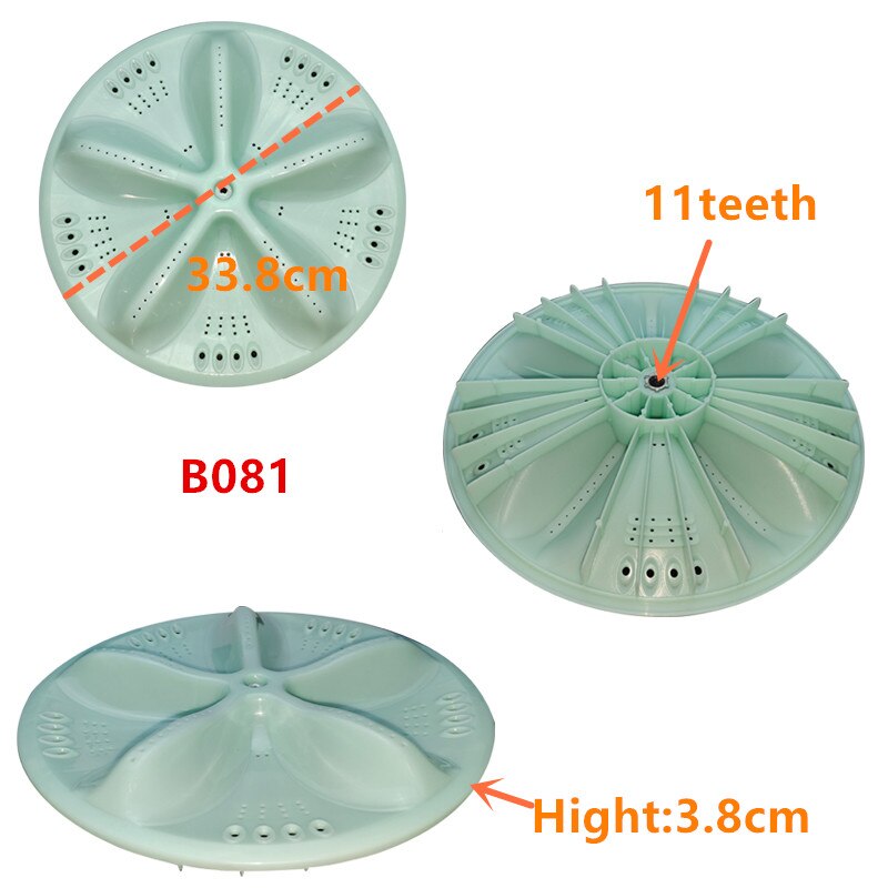 Washing Machine Pulsator Replacement Part Wave Plate Pulsator 11 Teeth Diameter 33.8cm 33.7cm