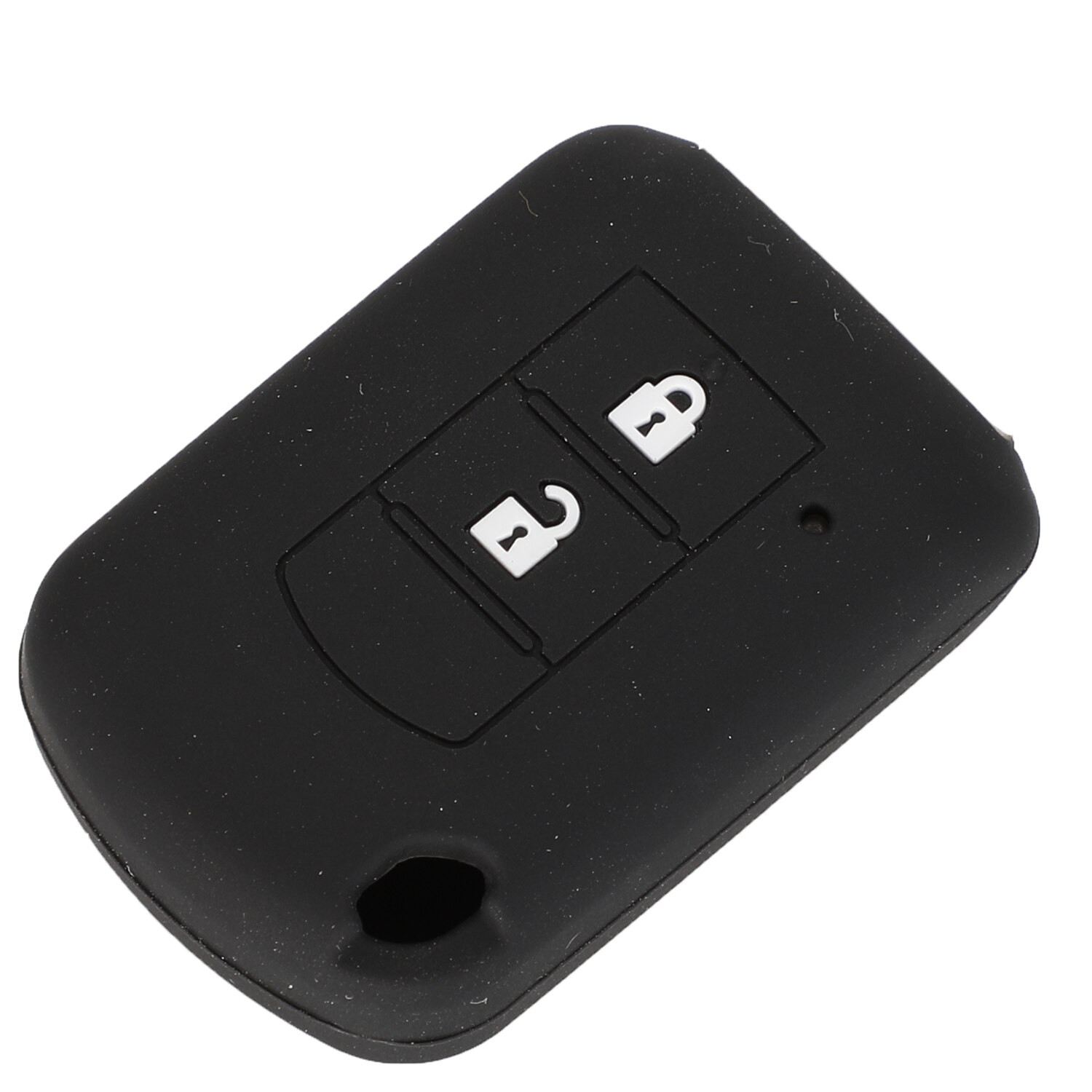 jingyuqin Silicone Rubber Car Key Cover Case For Mitsubishi Mirage Lancer Outlander Colt Grandis Key Shell Protecor 2Buttons: black