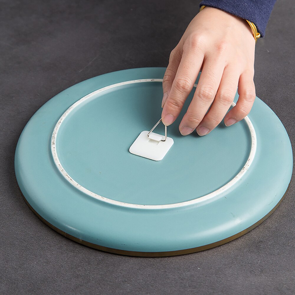 40Stck unsichtbar Klebstoff Platte Aufhänger einstellen Vertikale Platte Halfter für sterben Zauberstab Gericht Haken Tragbare selbst-Klebstoff Zauberstab platte Halfter