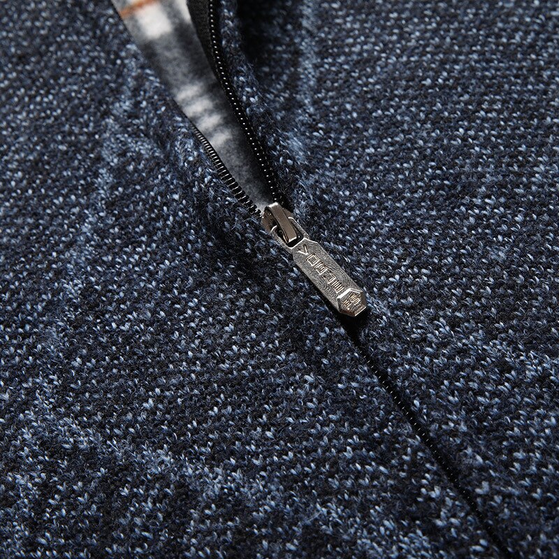 Winter Heren Trui Vesten Dikke Fleece Gebreide Vest Vest Mannelijke Toevallige Trui Vest Voor Mannen Mouwloze Heren Kleding