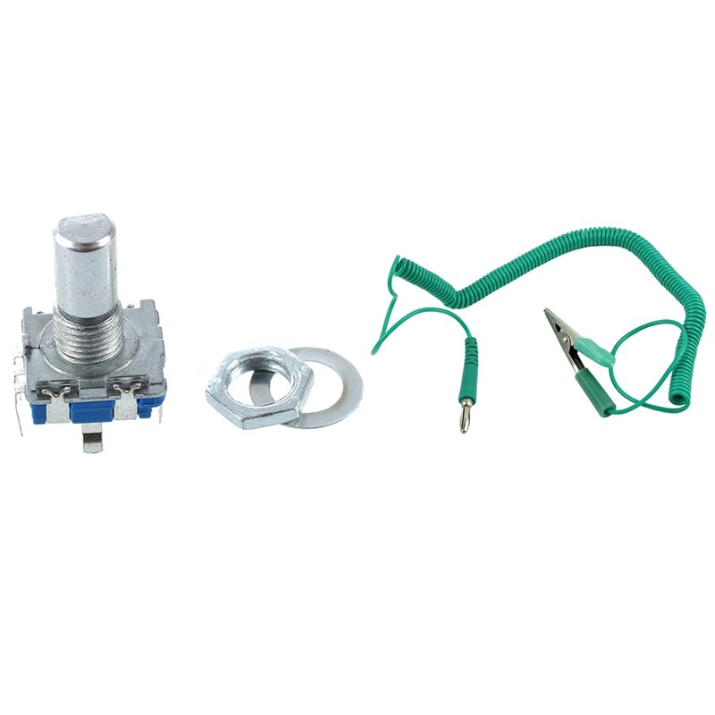 10 Pcs 12 Mm Key Switch Rotary Encoder Switch &amp; 1 Pcs Green Auto Circuit Tester DC 6V-12V-24 Volts Voltage Gauge Test Pencil Car