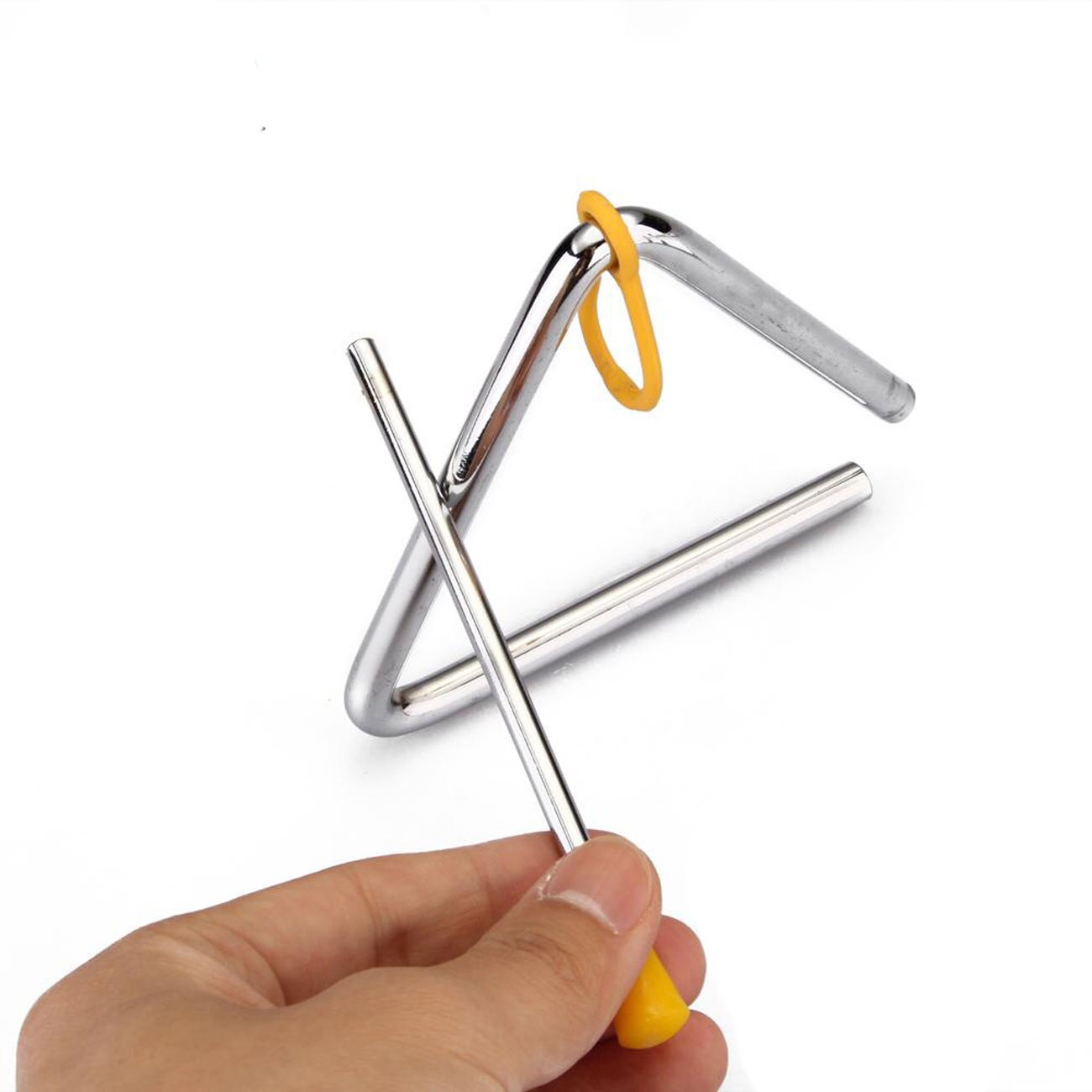 8" Musical Triangle Hand Percussion Instrument With Striker for Children Music Enlightenment