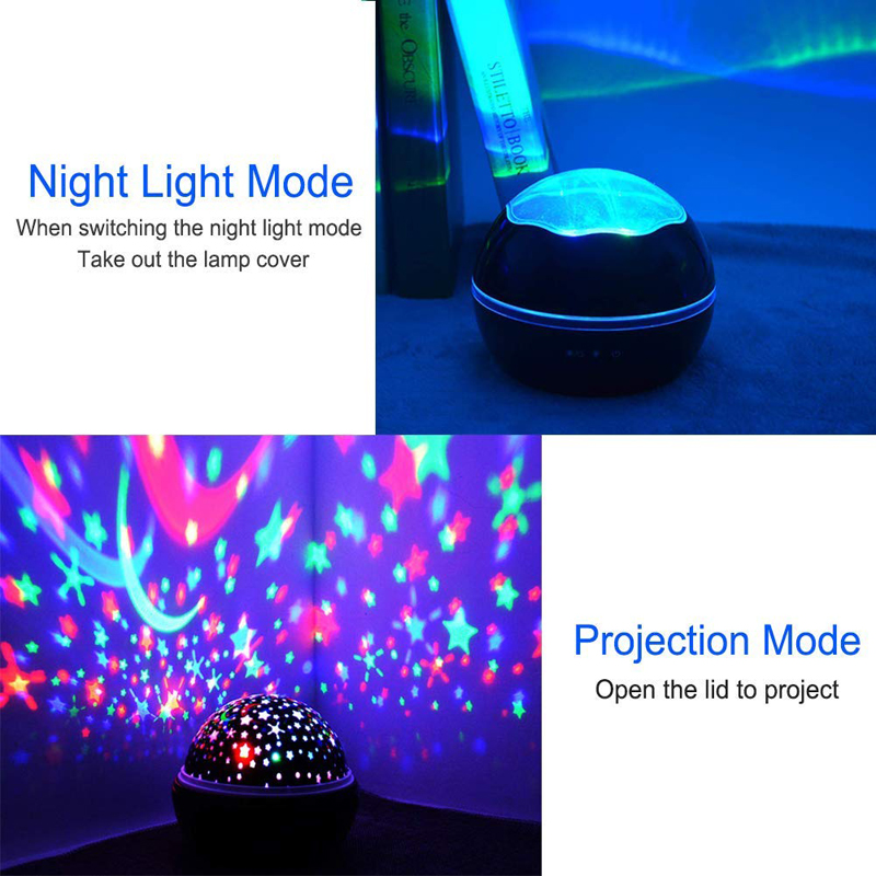 Baby Night Light Projector Starry Sky Star Master Rotating Night Lamp Christmas Light USB Projection Children Sleeping Led