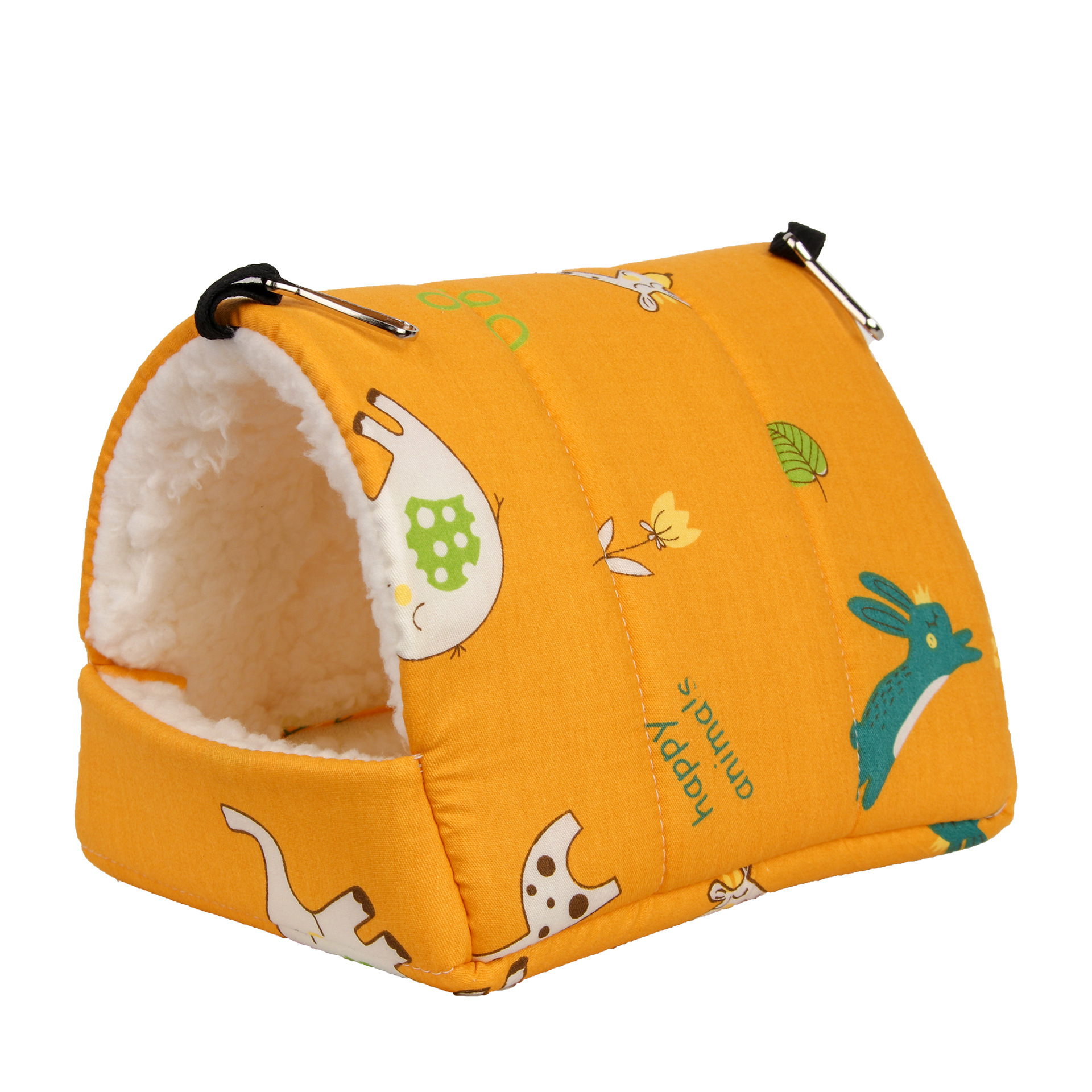 1 Pc Leuke Print Vogel Bed Mini Kooi Konijn Eekhoorn Mat Cavia Nest Hamster Huis Kleine Dieren Slapen Bed huisdier Opknoping Kooi