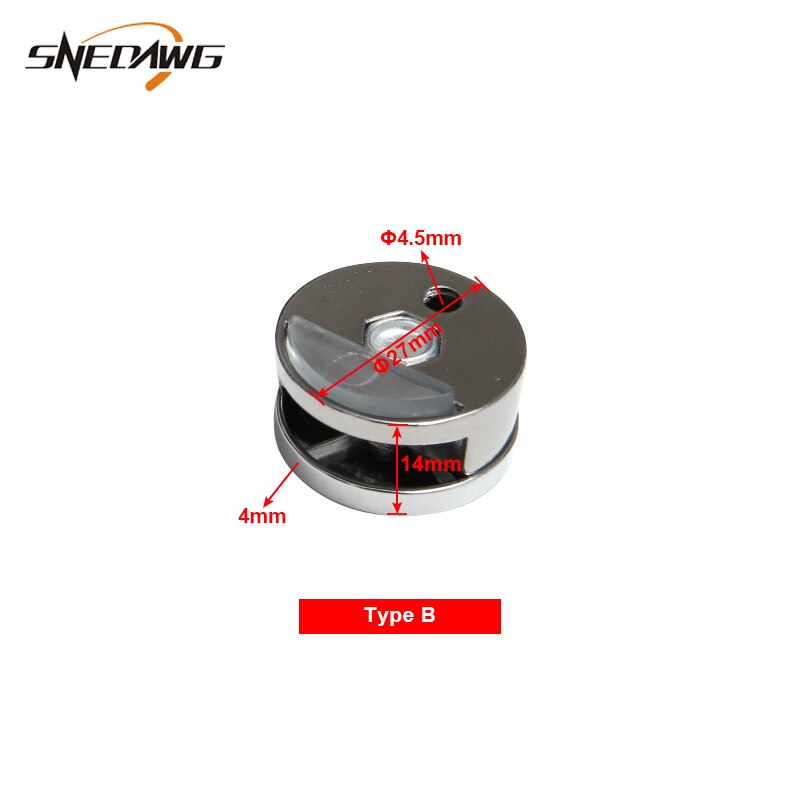 2pcs Zinc Alloy Glass Clamp Fit 3-5mm Glass Clip Shelf Support Showcase Display Cabinet Glass Clamp Clip