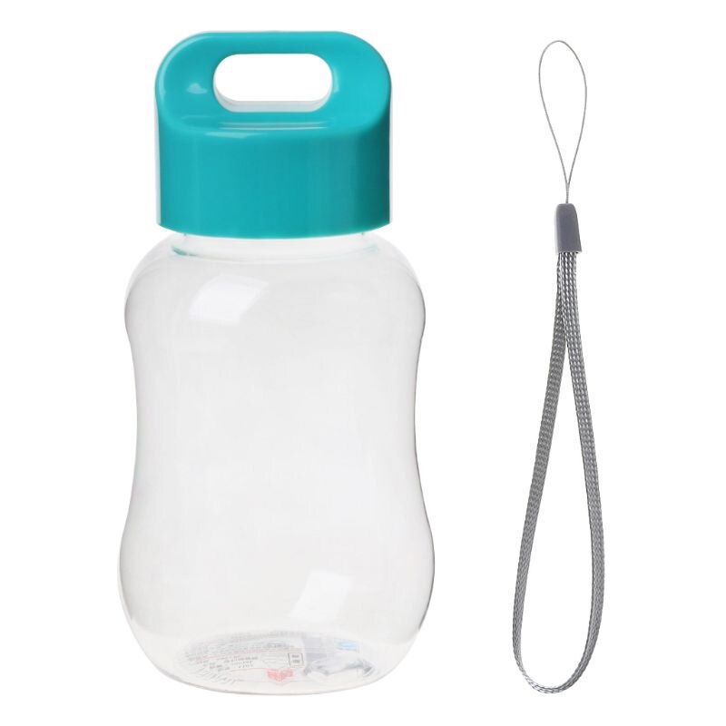 200Ml Plastic Water Bottle Mini Cute Water Bottle For Children Kids Portable Leakproof Small Water Bottle Bpa Free: Blue