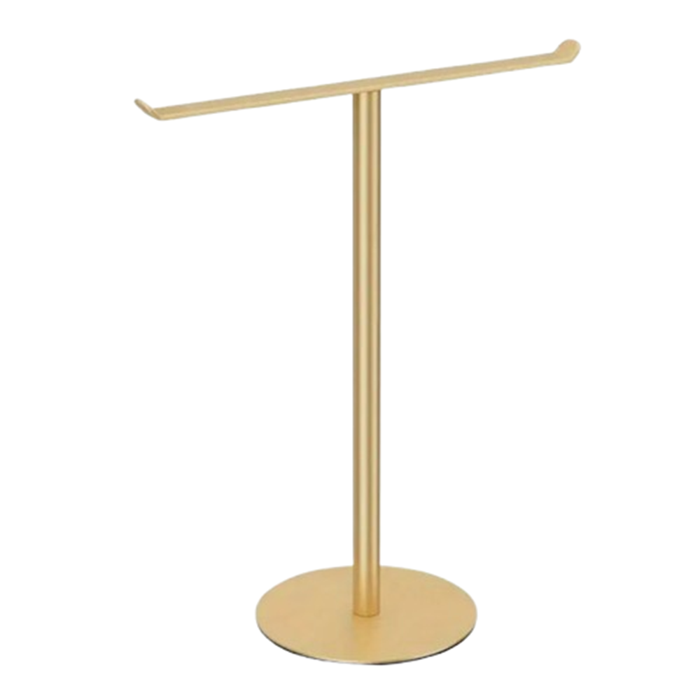 Stainless Steel Bath Towel Stand T-Shape Modern Style Bathroom Towel Hanger Waterproof Creativity Towel Bar Rack Countertop: Verde