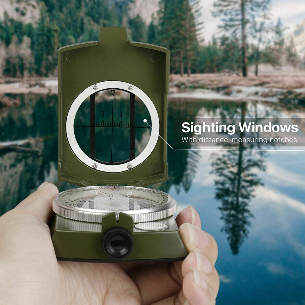 Nieuw Professionele Pocket Metal Waarneming Kompas Clinometer Wandelen Camping Outdoor