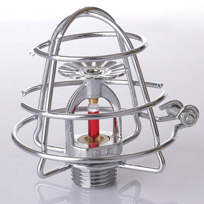 NewFire Sprinkler Headguard,Fire Sprinkler Head Protection Frame Recessed Heavy Duty Chrome Plated Sprinkler Headcage