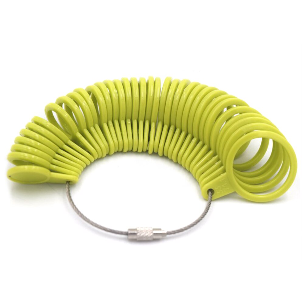 1 pierścionek zestawowy rozmiar biżuteria zestawy narzędzi pomiarowych plastikowy trzpień Stick Finger profesjonalne narzędzie kolorowe wygodne Charms , 5cm Dia.: 10