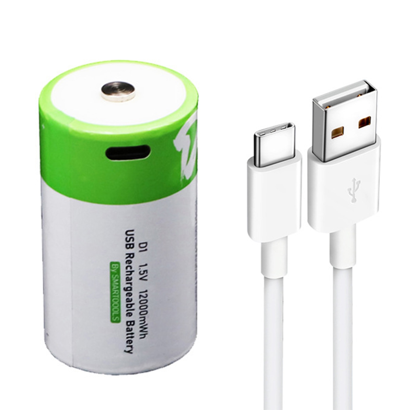 No. 1 Rechargeable Battery D Battery Type-C USB Charging Safe Rechargeable Cell Household Water Heater Battery