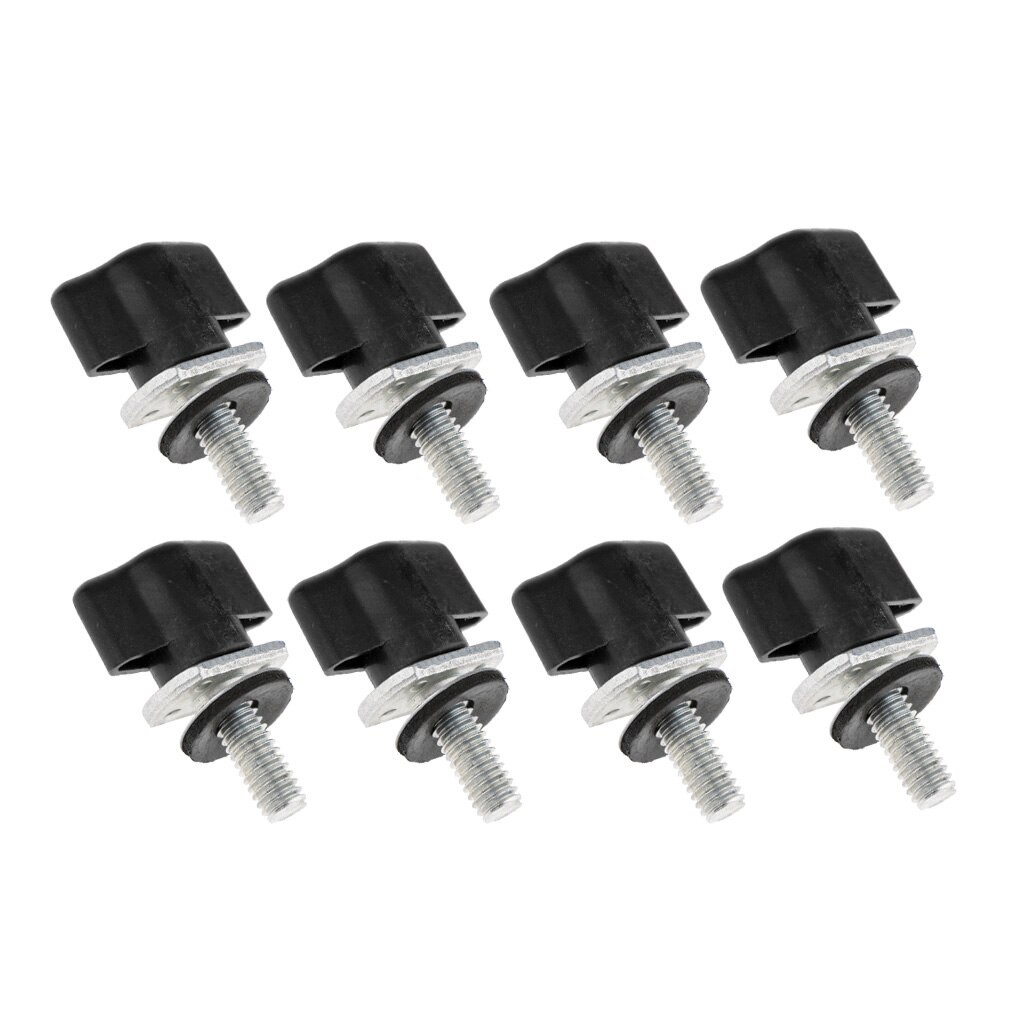 Kit de fixation à vis de remplacement pour Jeep Wrangler JK 95-16, 8x, en plastique et en acier inoxydable