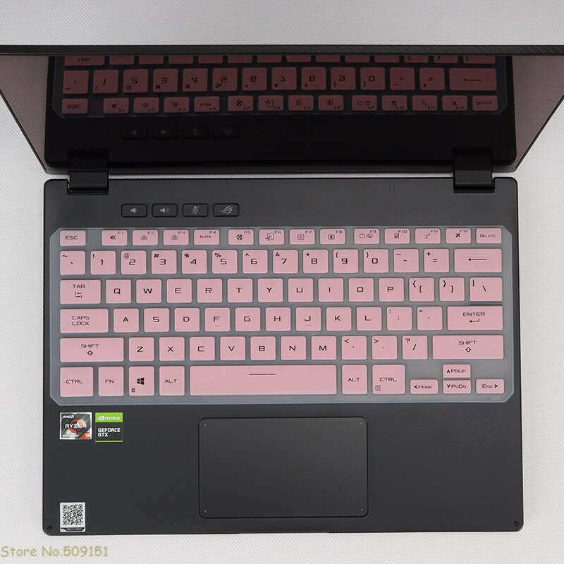 For ASUS ROG Flow X13 GV301Q GV301QH GV301 QH PV301 13 13.4&quot; laptop Silicone Keyboard Cover Protector Skin Dustproof: Pink