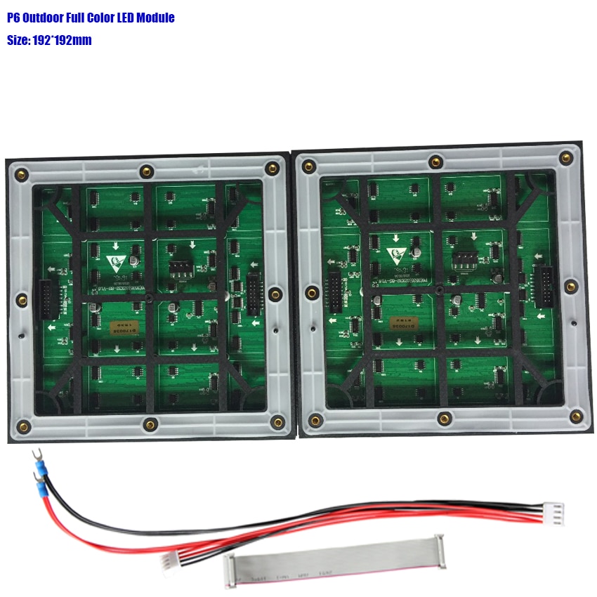 rgb matrix modul led p6 32x32pixel volle farbe hub75 1/8S für outdoor led video wand