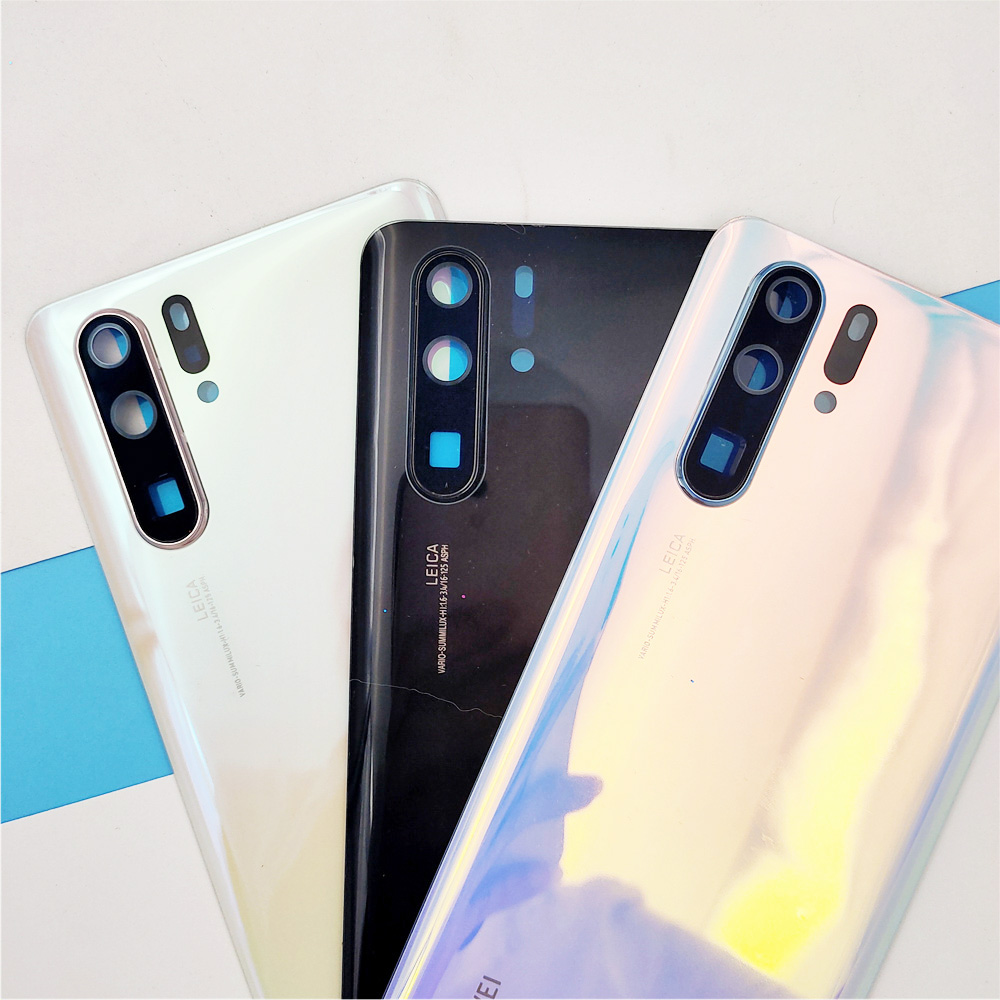 100% originale Huawei P30 Pro copribatteria pannello posteriore in vetro custodia di ricambio custodia reale per P 30 con protezione dell&#39;obiettivo della fotocamera