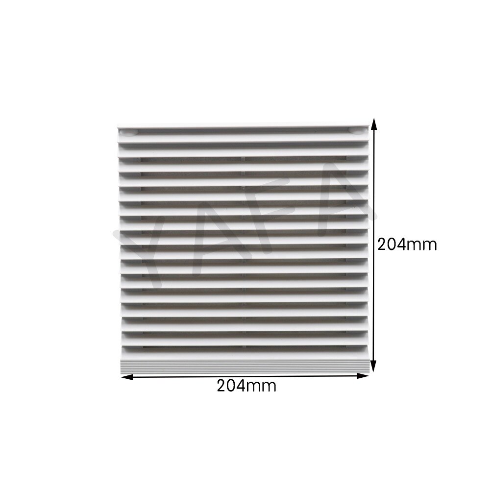 204*204*28 mm Cabinet Ventilation Filter Set Shutters Cover Fan Waterproof Grille Louvers Blower Exhaust FK9804 Filter