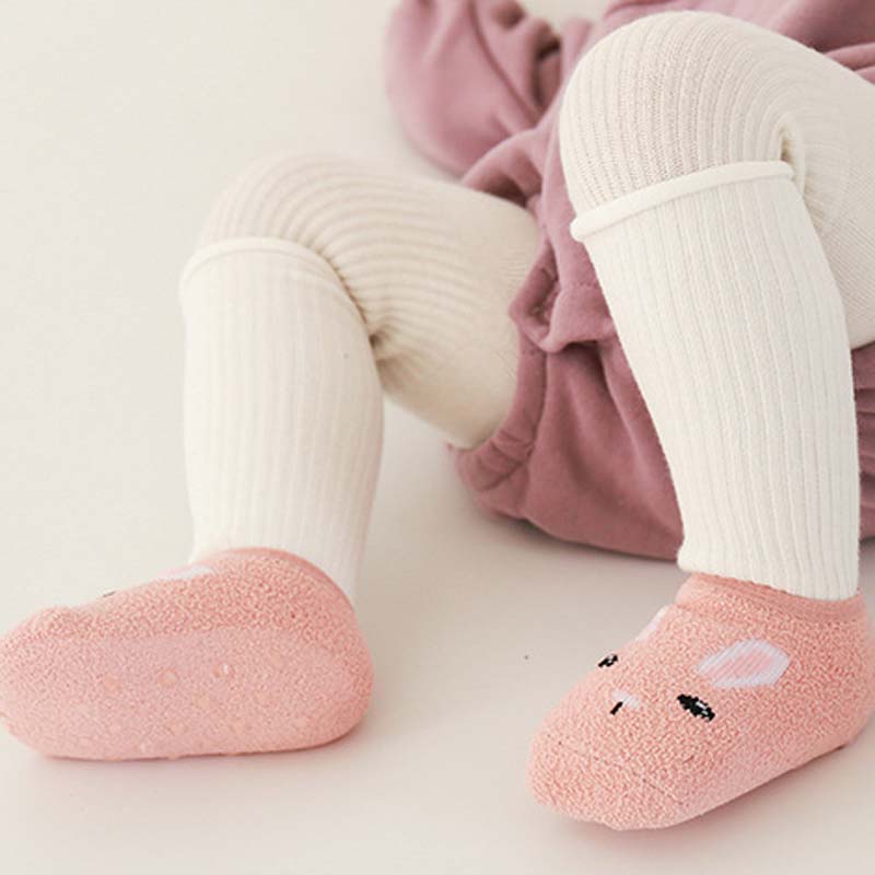 Warmom Knie Hoge Babysokjes Pasgeboren Sokken Voor Meisjes Katoen Cartoon Baby Jongens Sokken Anti Slip Casual Baby Been warmers