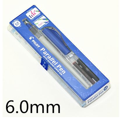 Pilot Parallel Pen Set with Parallel Plate Nib Ink Refill Japan: 6 0mm