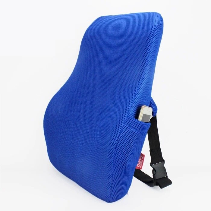 Mesh Lumbar Support for Office Chair Back Support Low Back Pain Pillow Office Chair Orthopedics Pillow Back Rest Pillow: blue big lumbar