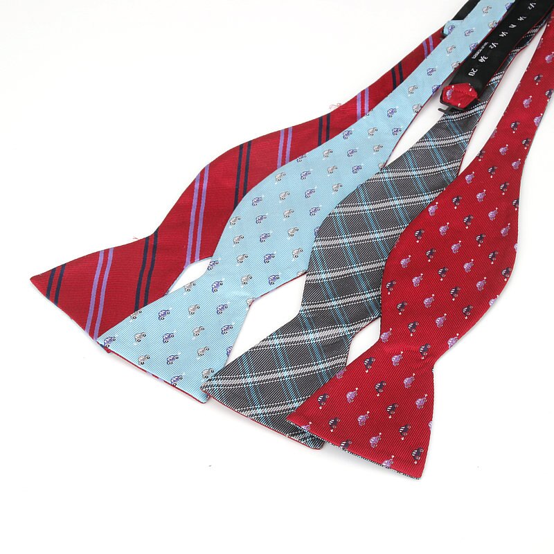 Pajaritas rojas para hombre, accesorios de corbata de mariposa, Jacquard clásico, a la , novedad