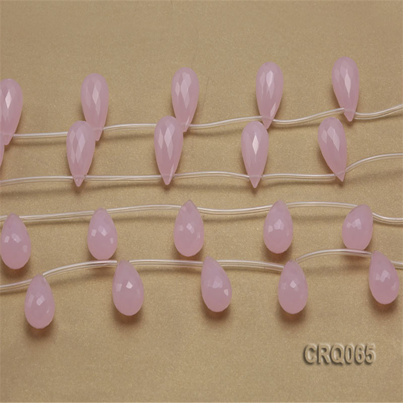 JYX Authentieke 14x25mm -vormige Rose Quartz Pieces String 15inch DIY Sieraden voor Vrouwen