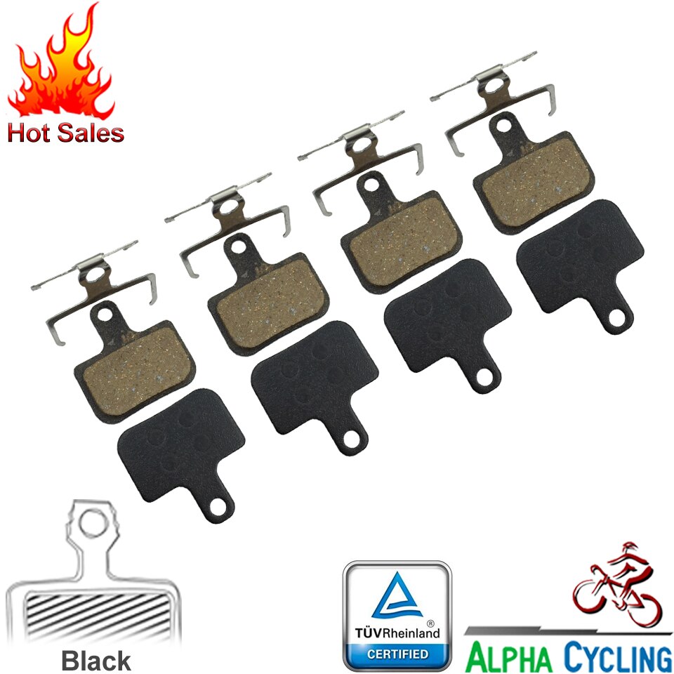 Bicycle Disc Brake Pads for SRAM&AVID DB1, DB3, DB5 and LEVEL Hydraulic Disc Brake, RESIN Semi-Metallic, 4 Pairs