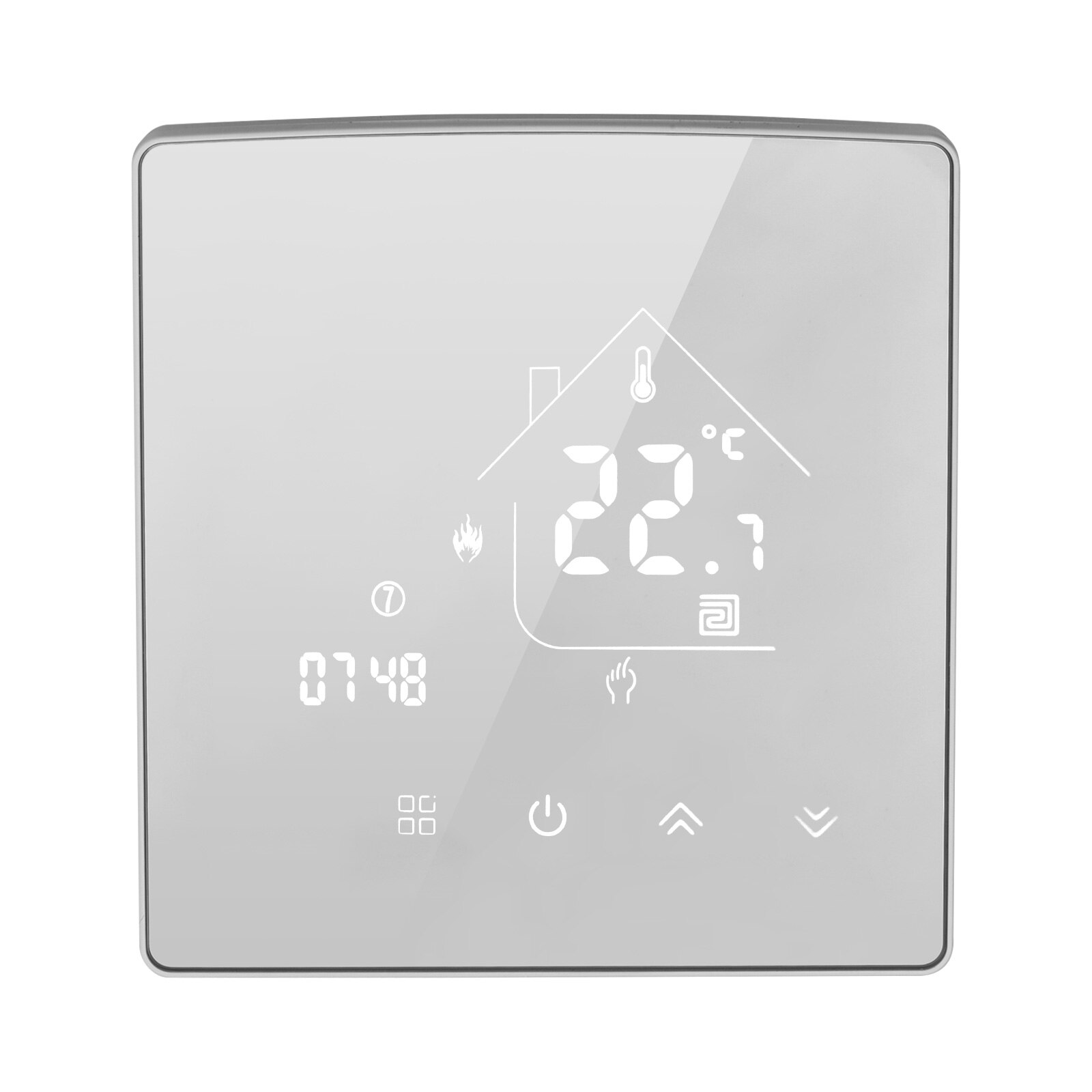 Termostato Digital inteligente eléctrico/caldera de Gas/radiador de calefacción de agua, pantalla táctil LCD, controlador de temperatura programable semanal: Water Heating