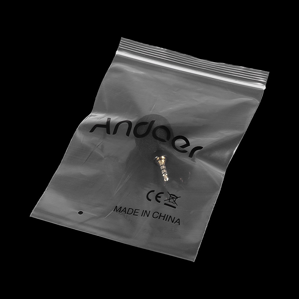Andoer EY-630A teléfono móvil Smartphone portátil Mini micrófono omnidireccional para grabadora para iPad Apple iPhone X 8 Samsung