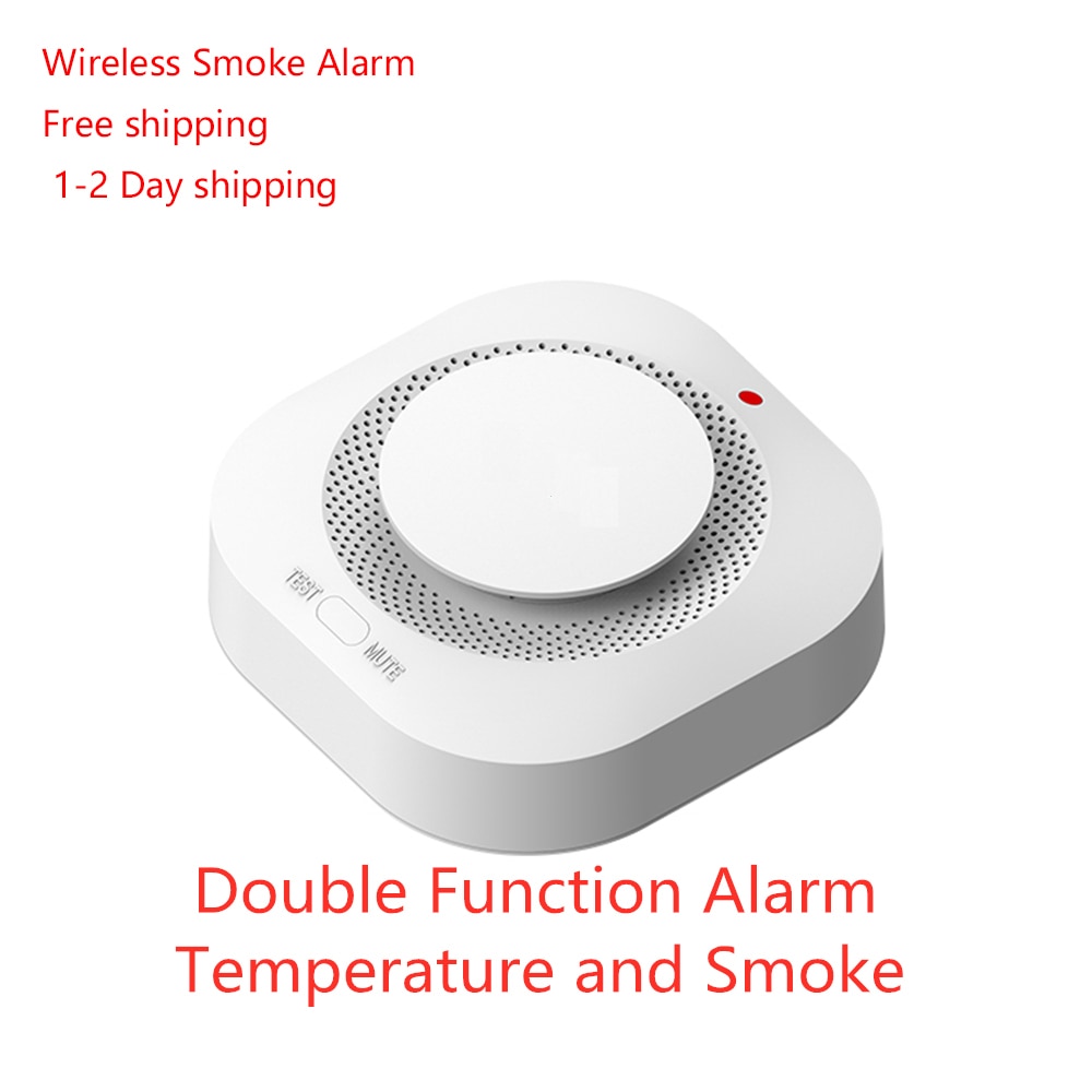 433MHz Wireless Alarm Smoke Fire Sensitive Detector Home Security Alarm Smoke Detector Sensor Fire Equipment Smokehouse Free