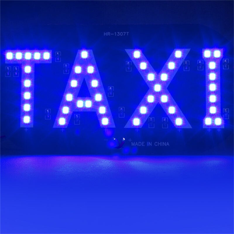 1pc led auto taxi taxi indicator energiebesparende lange levensduur lamp voorruit teken voorruit licht lamp