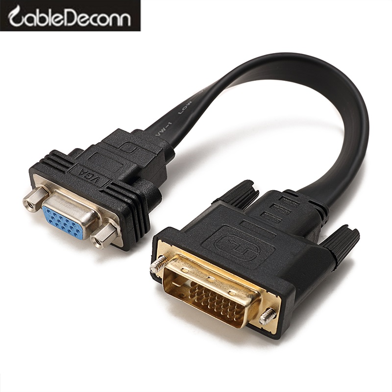 Dvi d vga kabel Actieve DVI-D naar VGA kabel Adapter Man-vrouw dvi vga converter