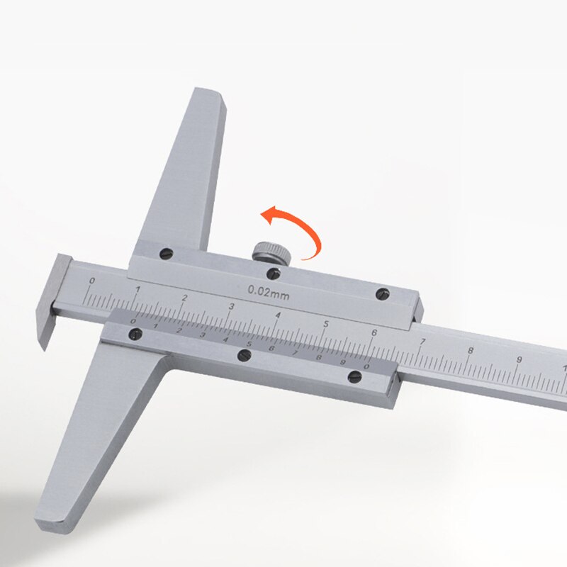 0-150MM-200MM-300MM cross depth vernier calipers with single hook deepness slide gauge deep slide caliper