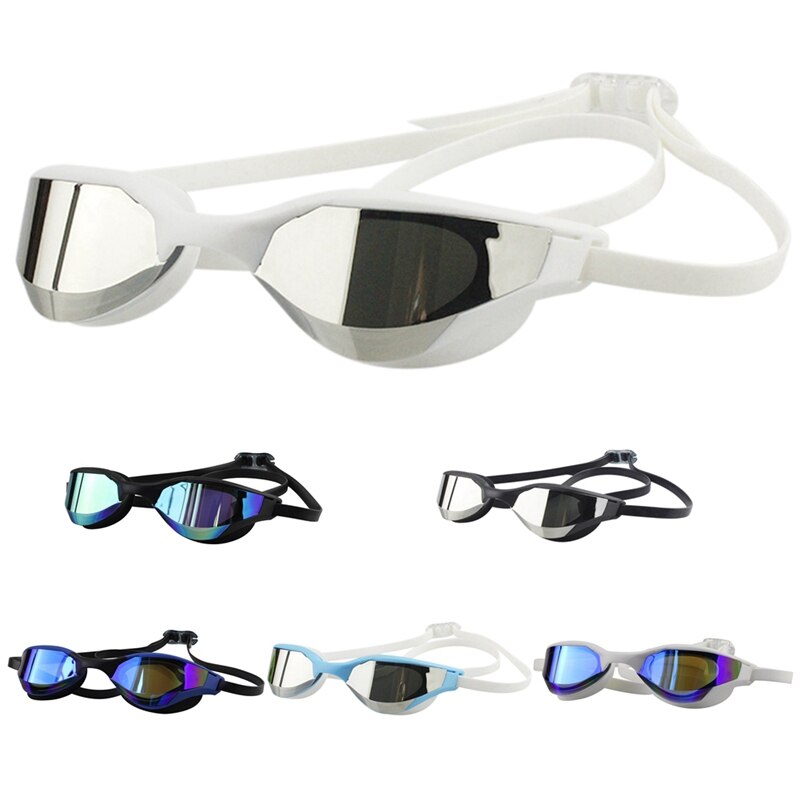 Zwembril Vrouwen Mannen Electroplated Lens Waterdicht Stofdicht Anti-Fog Anti-Uv Bril Volwassen Brillen C S