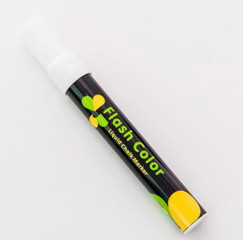 24 teile/los Fluoreszierende Platte Textmarker Stift Kreide Marker Stifte Glas Licht Tafel Malerei Kunst Marker Stift Schule Liefert: bai