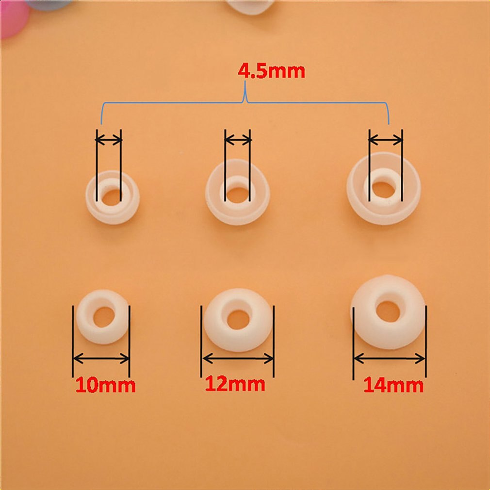 4.5mm in-ear skål typ silikon hörlurar hörlurar mjukt hörlursskydd silikon öronproppar headset lock