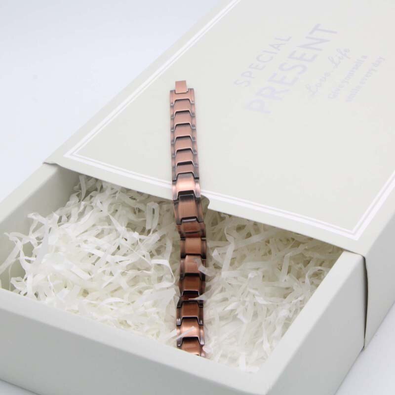 Megin D bronzo neodimio pietra magnetica braccialetto da polso cinturino a catena bracciale per uomo donna coppia amici regalo gioielli di moda Boho