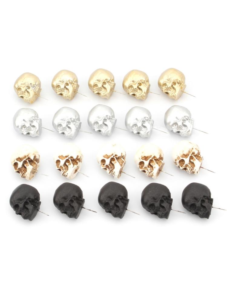 5 Stks/doos Hars Schedel Punaise Tekening Pinnen Punaise Kurk Boord Foto Muur Kaart Markers School Supply