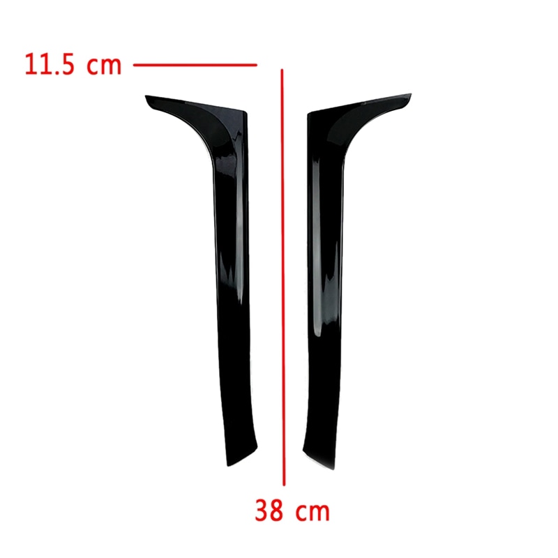 Gloss Black Rear Side Wing Spoiler Stickers Trim Cover for VW Golf 6 MK6 Not for Golf 6 GTI/R