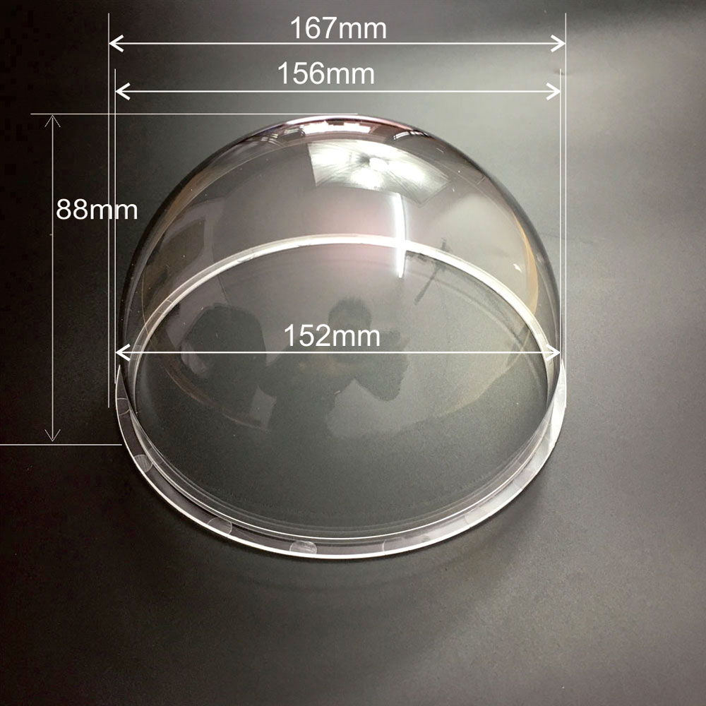 6Inch Acryl Indoor / Outdoor Cctv Vervanging Clear Camera Dome Behuizing Camera Dome Cover 5Pcs