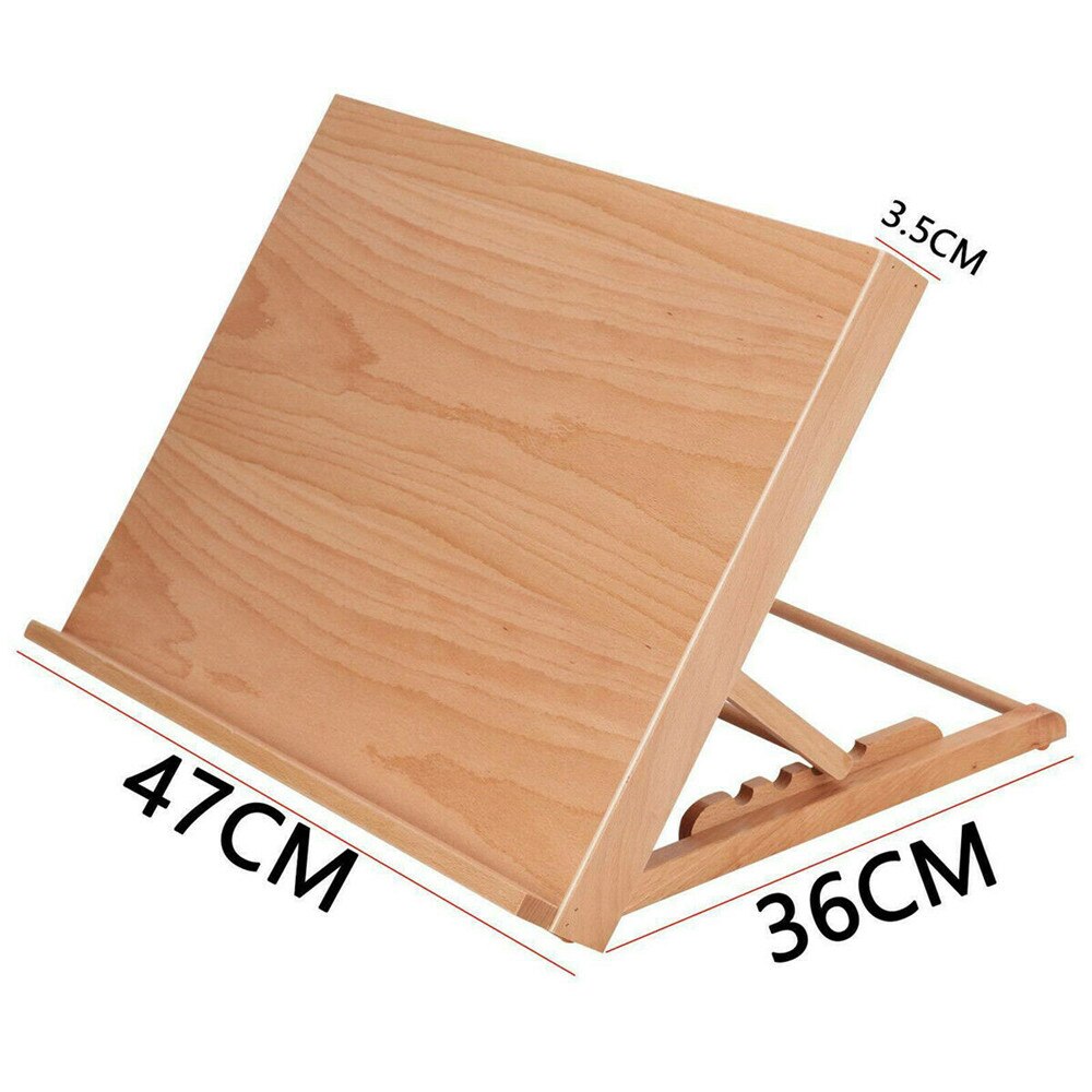 Verstelbare Houten Kunst Tekentafel Houten Bureau Canvas Workstation Schets Schildersezel