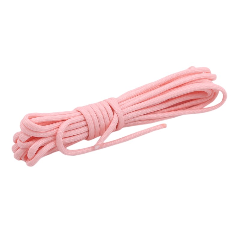 5/10 Meters Survival Paracord Luminous Rope Camp Glow Paracord 7 Strands Lanyard Ropes Outdoor Ropes: pink / 10 meters