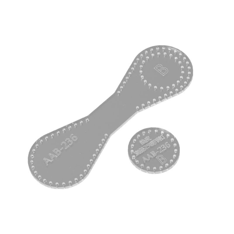 Acrylic Stencil DIY Leather Handmade Craft Key Chain Keyfob Pattern Buckle Sewing Template DIY Tools