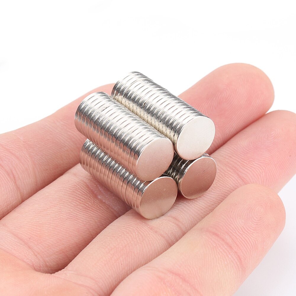 10pcs N52 Magnet 10x1mm 10x2mm 10x3mm 10x4mm 10x5mm Strong Magnetic Round Disc Block Rare Earth Neodymium Mini Fridge Magnets