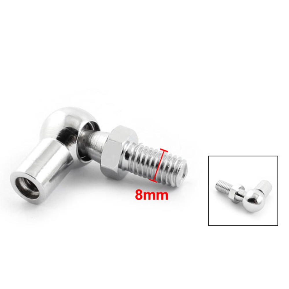 8mm Male 6mm Female Thread Gas Spring End Fitting Ball Angle Screw Joint Stud
