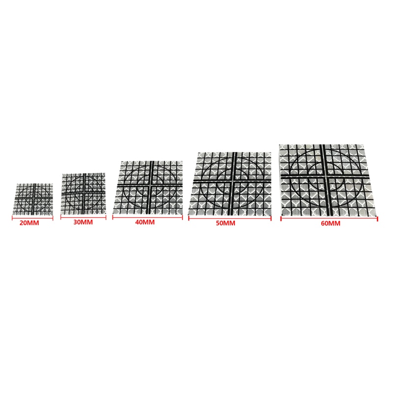 100pcs Reflector Sheet Black Grid Reflective Tape Target For Total Station 20/30/40/50/60mm Trimble Sokkia Surveying