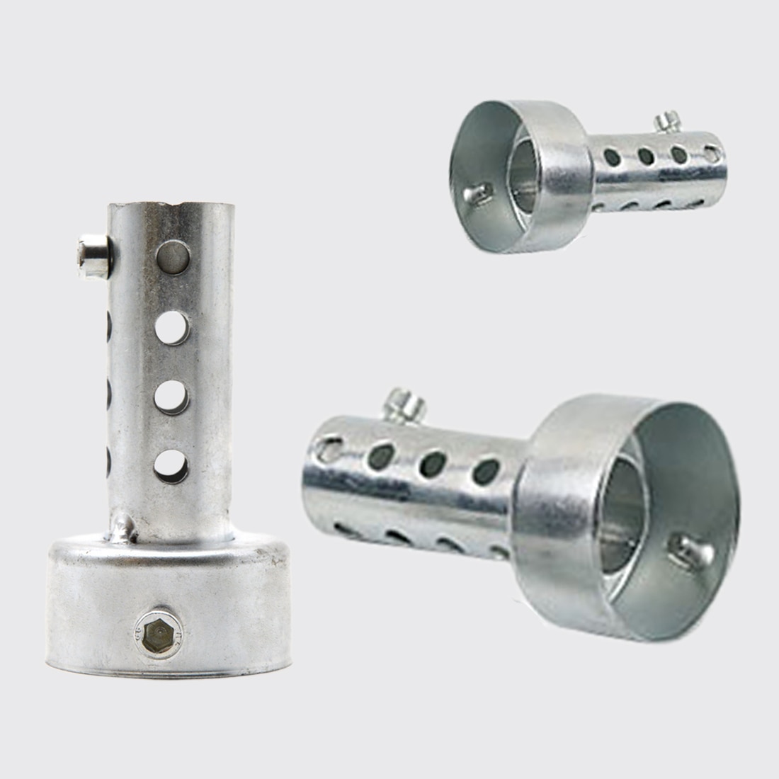 Dewtreetali 1pc 86/140mm længde motorcykel udstødnings lyddæmper justerbar db killer lyddæmper støj lyd eliminator 35/42/45/48/60mm